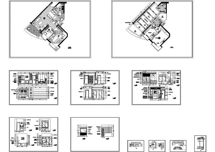 【广东】某样板房装修施工全套CAD方案详图_图1