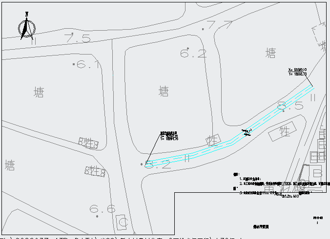 某新太村排水渠工程CAD节点完整构造图纸_图1