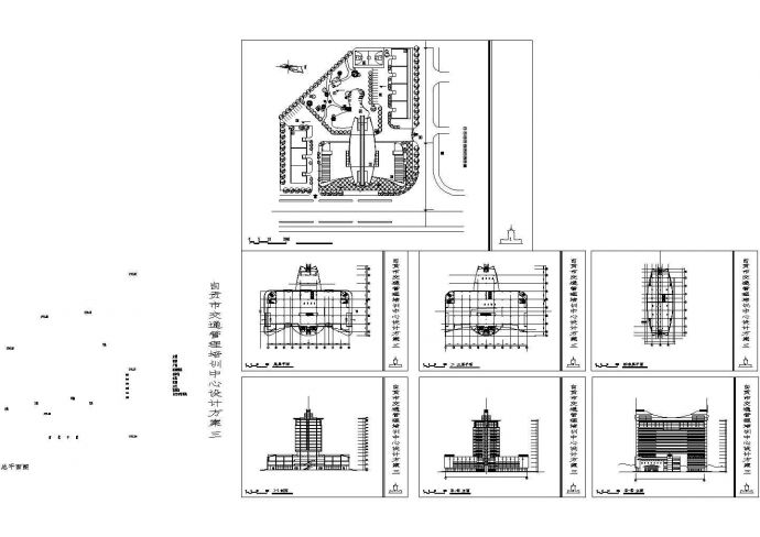 深圳某地多层培训中心全套建筑设计方案CAD施工图_图1