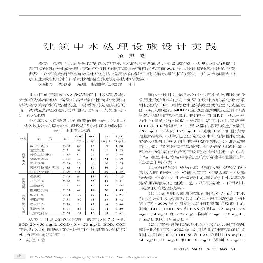 建筑中水处理设施设计实践-图一