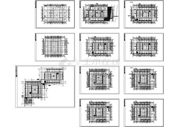 某多层公寓楼全套建筑施工设计cad图（含阳台卫生间详图）-图一
