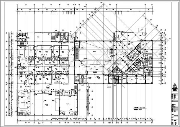 三层渔阳花园阳光公寓建筑施工cad图(含地下室设计)-图一