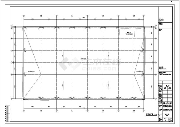 某长74.4米 宽45米 2层展览展馆建筑CAD方案设计平立剖面图-图一