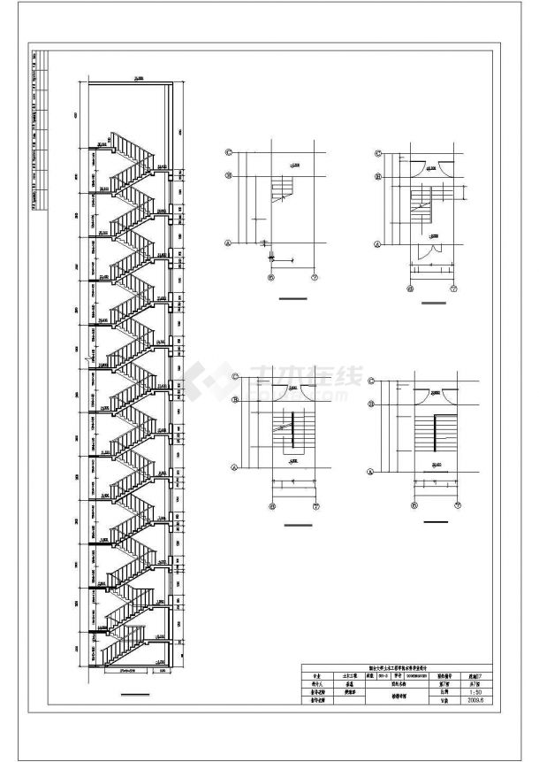 某9500平米地下1层地上11层框架结构CAD剪力墙住宅楼建筑总图-图二
