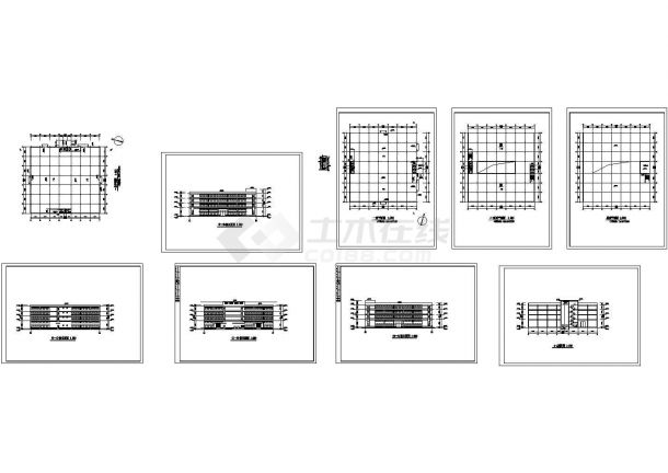 某市区大型民用商业住宅楼建筑设计施工CAD图纸-图一