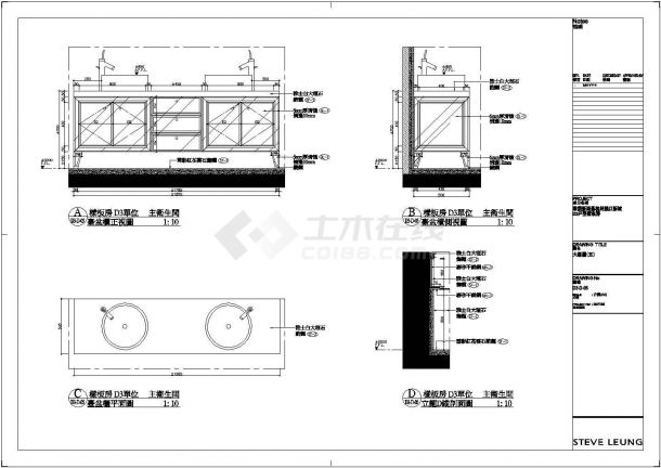 样板房设计_某地钱江新城D3户型样板房设计CAD图-图二