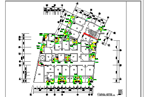7层不规则形商住楼给排水施工图（含设计说明 共10张）-图二