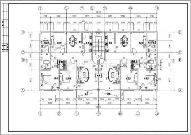 某住宅楼全套设计建筑CAD大样完整构造图-图二