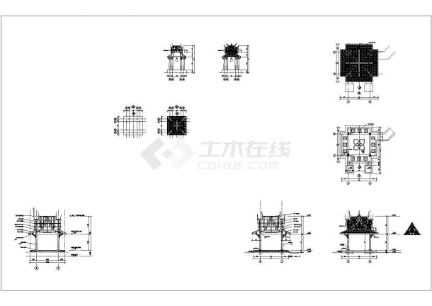 某2241.86平米展览展馆CAD建筑方案设计图舞台详图-图一