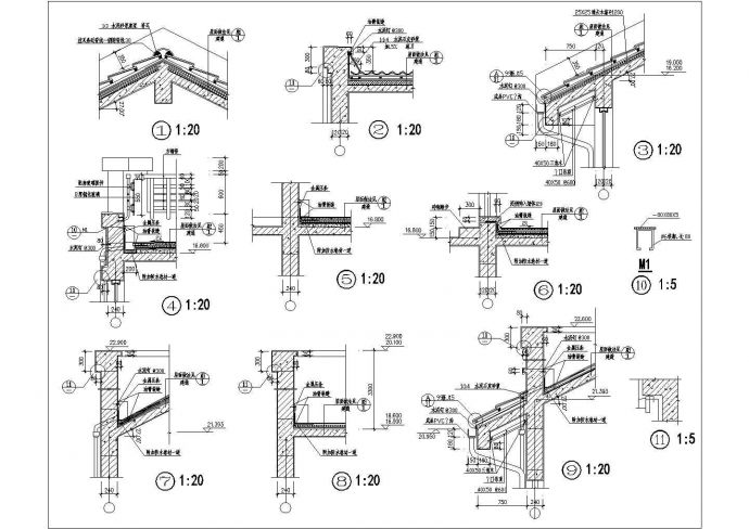 某常用节点CAD设计完整构造节点大样图_图1
