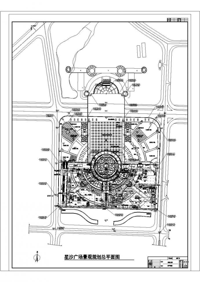 某广场园林景观设计CAD大样完整构造方案_图1