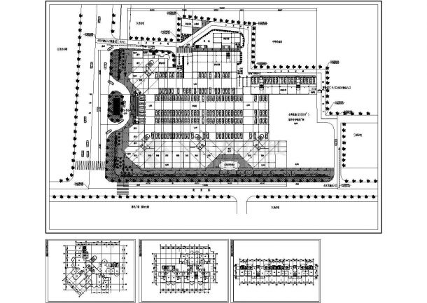 某地区居民用小区小高层住宅建筑规划设计方案施工CAD图纸-图一