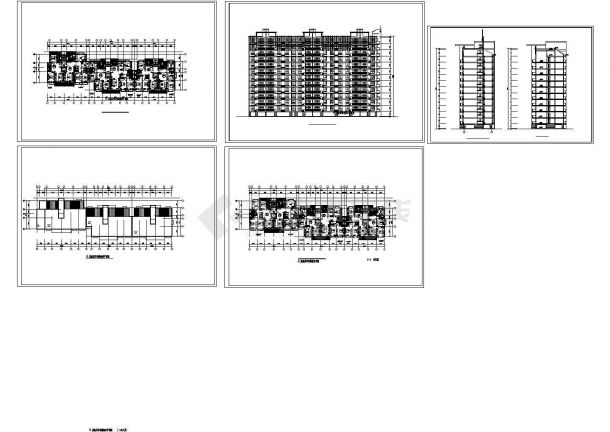 【南京】某小区小高层住宅建筑设计方案施工CAD图纸-图一