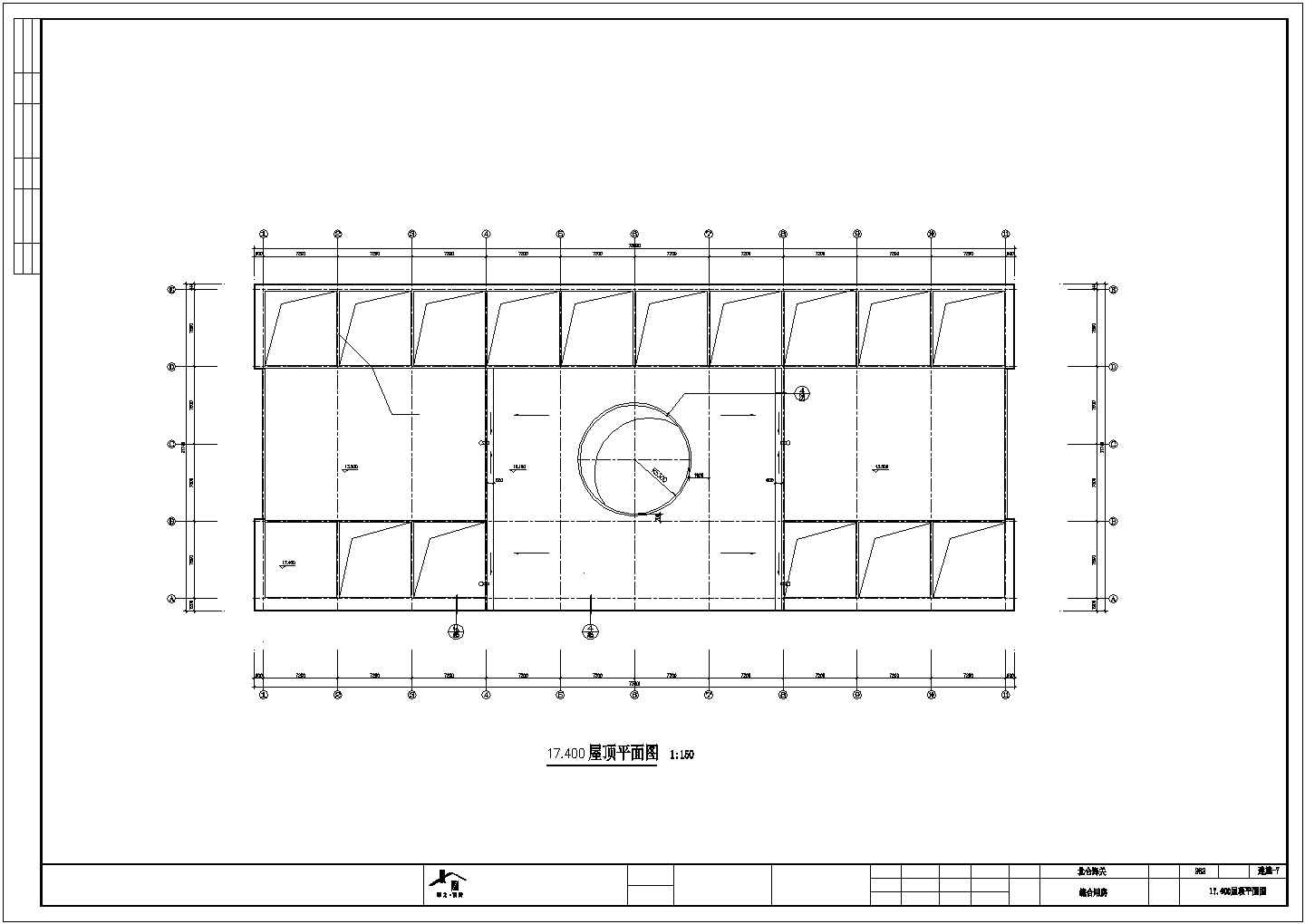 某经济发展区综合用房建筑设计完整方案CAD图纸