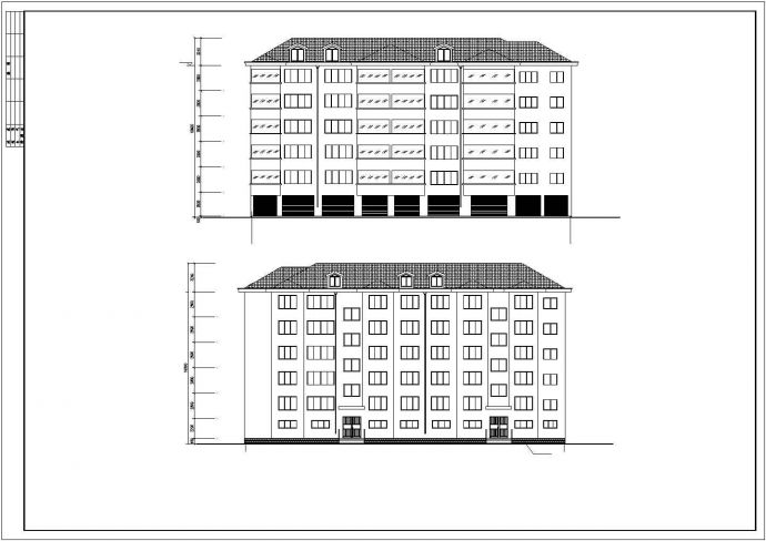 某山东框架住宅楼设计CAD建筑构造完整图纸_图1