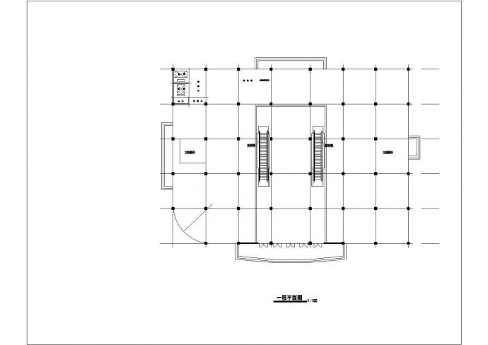某经济发展区商场建筑设计完整方案CAD图纸_图1