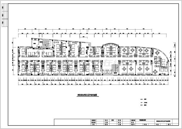 某经济发展区商务宾馆建筑设计方案CAD图纸-图二