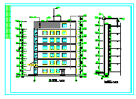 某6层框架结构办公楼建筑cad设计施工图