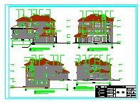 某二层乡村坡地别墅建筑设计施工图纸_图1