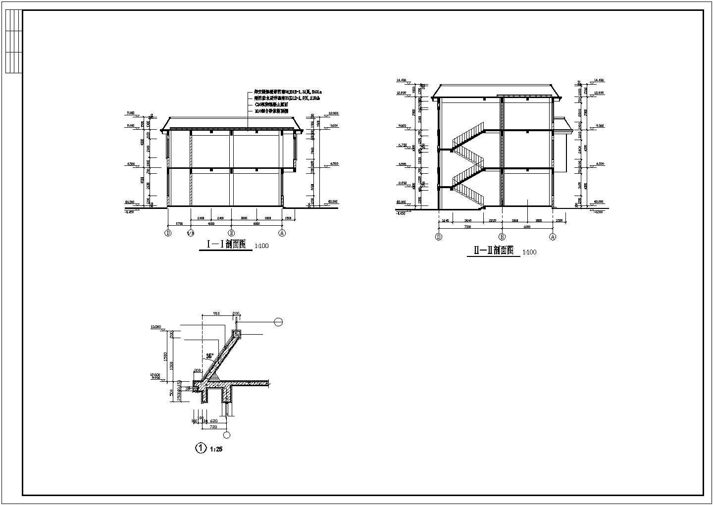 某经济发展区商业综合楼建筑全套设计方案CAD图纸