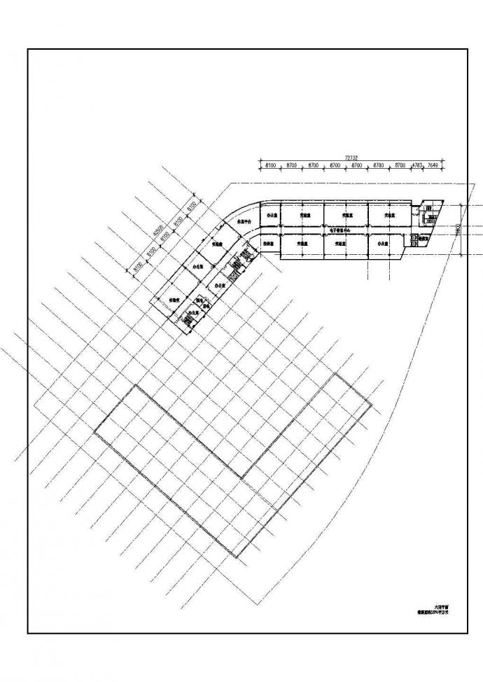 某江苏技术师范学校CAD建筑设计完整施工图纸_图1