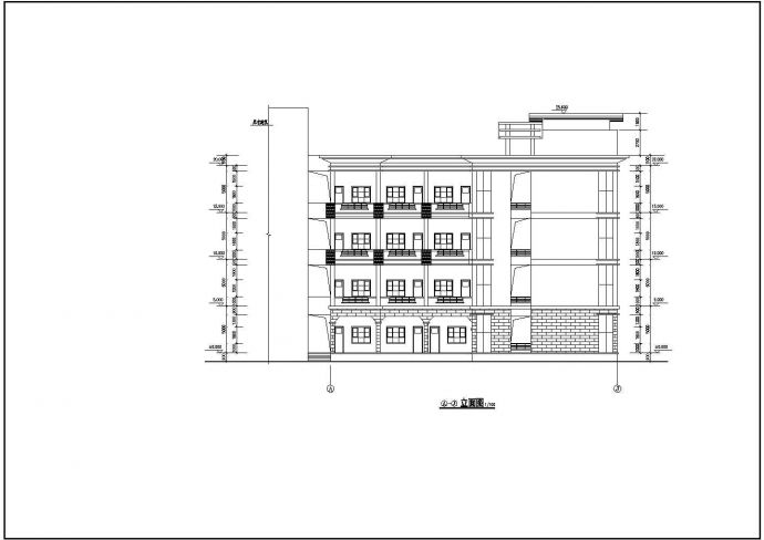 西北理工学校CAD完整全套建筑设计施工图_图1