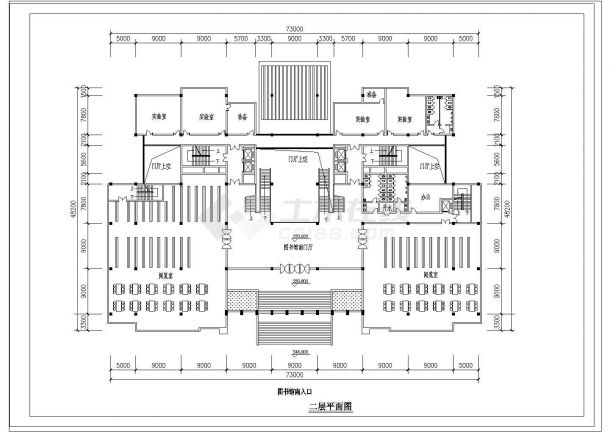 某高校综合楼CAD框架结构全套详细设计图纸-图二