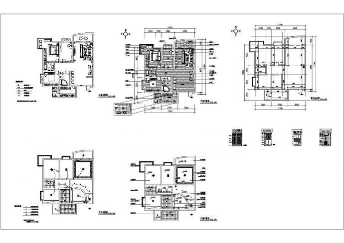 【济南】某花园小区家装全套施工方案CAD详图_图1