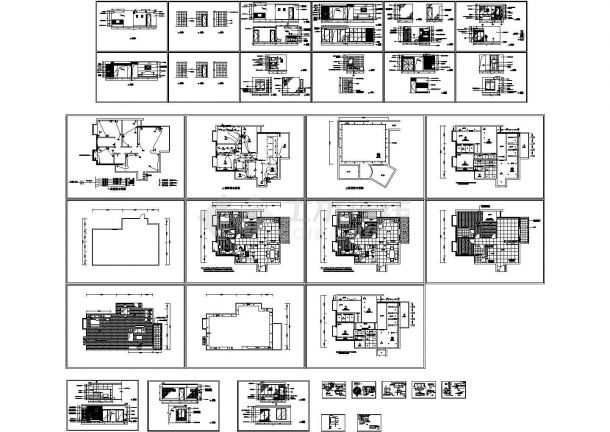 【西安】某经典样板房施工全套方案CAD详图-图一