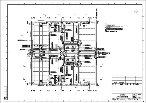 某污水处理场CAD设计完整管道布置详图-图二