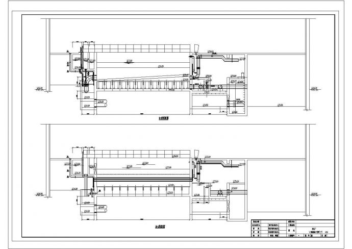 某净水厂V型滤池CAD环保设计完整图纸_图1
