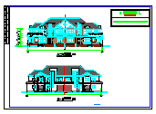两层联排别墅建筑cad设计施工图纸_图1