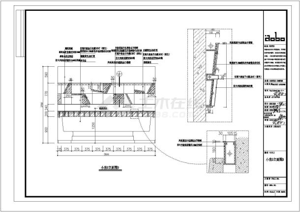 某KTV小房CAD施工平立面节点图纸-图二