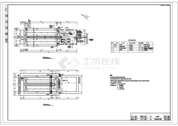 [新疆]3万吨排水改扩建工程污水处理厂项目CAD给排水全套工艺控制站-图二