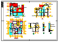 月池别墅山庄建筑施工设计CAD图-图一