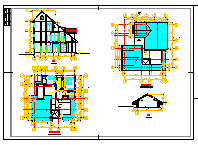 月池别墅山庄建筑施工设计CAD图-图二