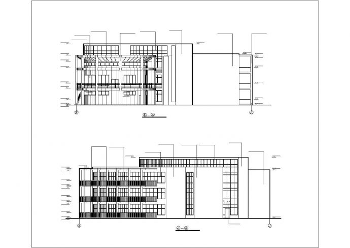 某三层框架结构私立幼儿园全套建筑CAD设计图纸_图1