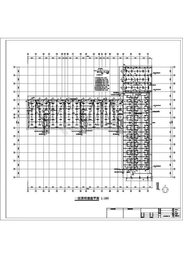 某住宅楼电气施工全套图纸，共13张-图二