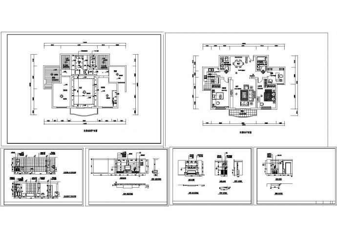 【南通】林苑B套装修设计CAD全套图纸_图1