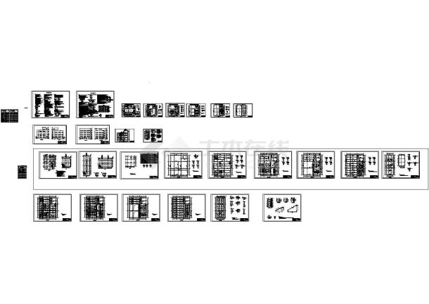 五层框架结构选煤排矸车间结构施工图-图二