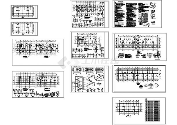 四层商住楼砖混结构设计施工图（含结构设计总说明）-图一