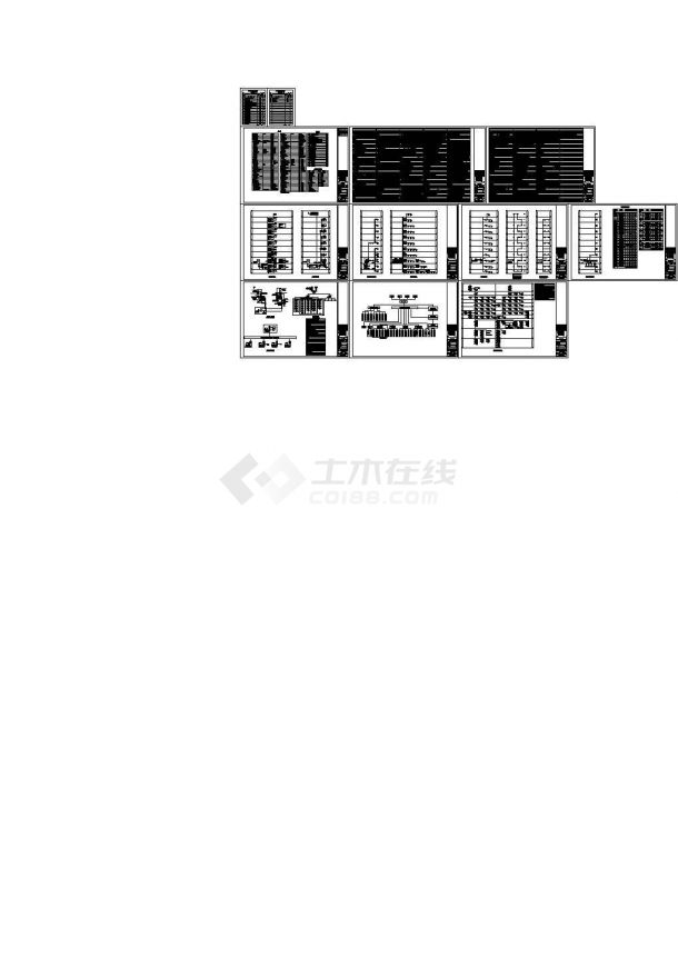 上海高层综合楼电气施工图（商业、办公、公寓式酒店）-图二