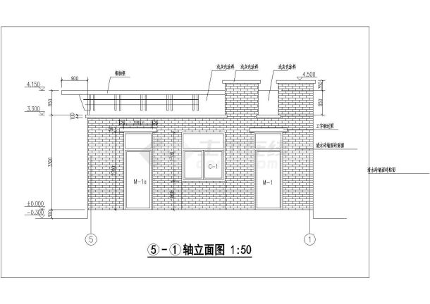 农村厕所建筑施工示意图-图二