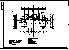 别墅设计_某二层框架结构豪华别墅结构施工cad图纸_图1