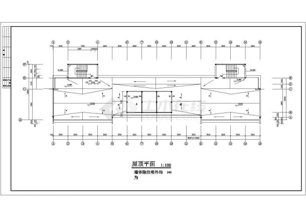 上海某高校学生高层宿舍楼建筑设计全套平立剖图-图一