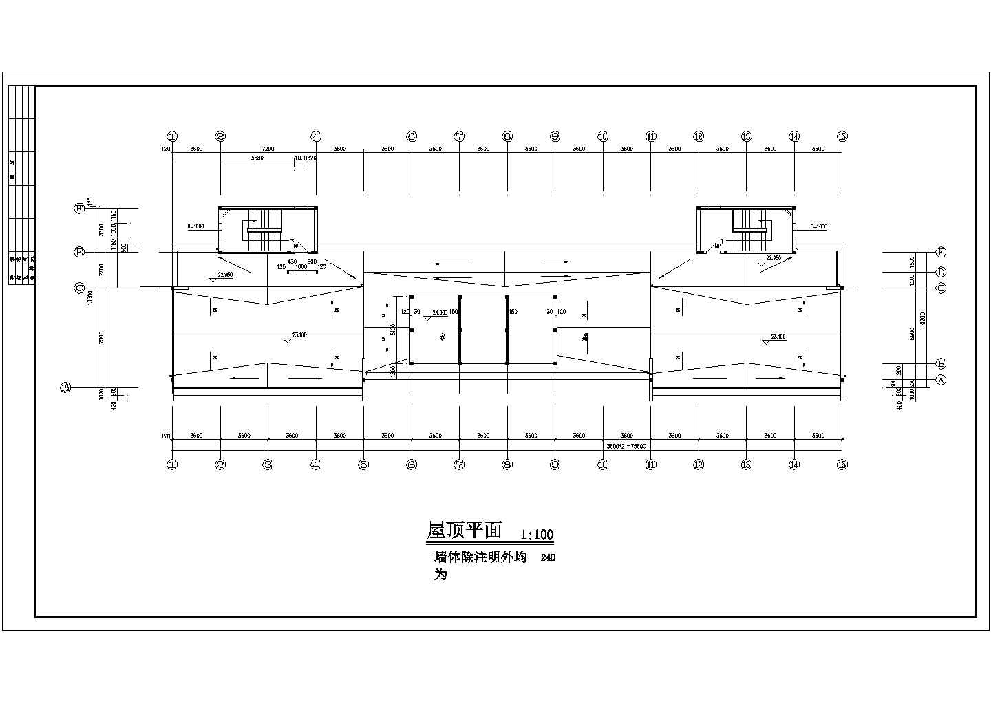 上海某高校学生高层宿舍楼建筑设计全套平立剖图