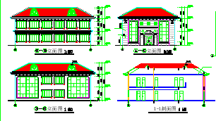 两层乡村私宅建筑设计CAD施工图纸