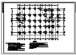 食堂设计_1000平米某四层框架结构中学食堂结构施工cad图纸-图一