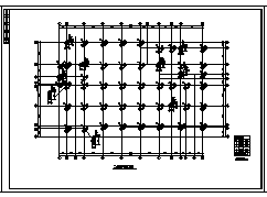 食堂设计_1000平米某四层框架结构中学食堂结构施工cad图纸-图二