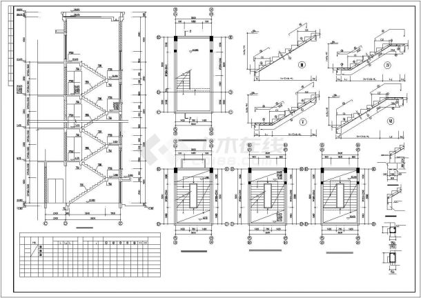 南京市某高等院校7层框架结构教学楼综合楼全套结构设计CAD图纸-图一
